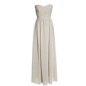 Mori Lee Bridesmaid Strapless Gown